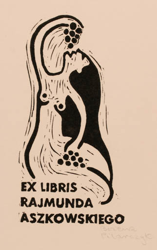 Exlibris by Bozena Pilarczyk from Poland for Rajmund Aszkowski - 