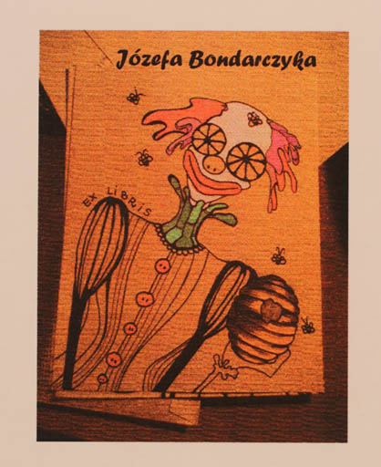 Exlibris by Weroniki Podstawki from Poland for Jozefa Bondarczyka - Theater/Cirkus 