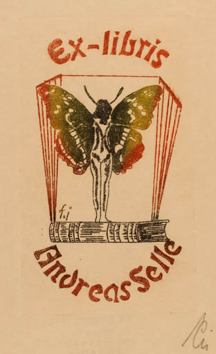 Exlibris by Illi Franz from Romania for Andreas Selle - Fairytale/fable 