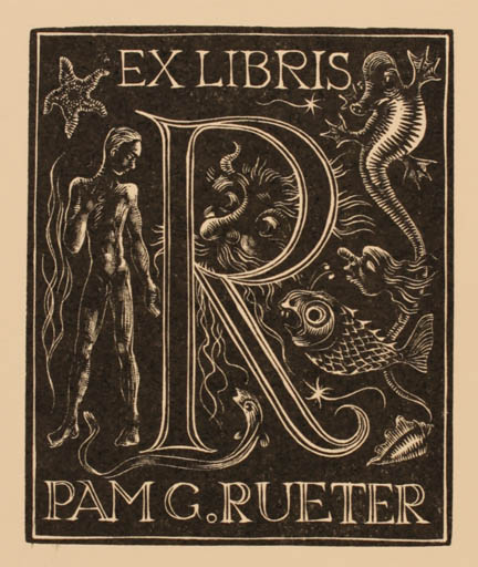 Exlibris by Pam Georg Rueter from Netherland for Pam Georg Rueter - Fairytale/fable 