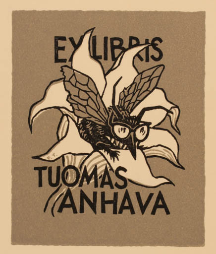 Exlibris by Erkki Tanttu from Finland for Tuomas Anhava - Fairytale/fable 