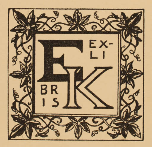 Exlibris by H. C. Bärenholdt from Denmark for ? ? - Monogram 