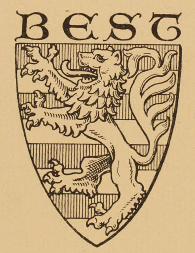 Exlibris by Friedrich Britze from Denmark for Werner Best - Heraldry 