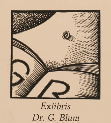 Exlibris by Siegmund Hammermann from Germany for ? ? - Book Woman 