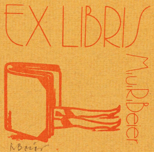 Exlibris by Roland Beier from Germany for ? ? - Book Woman 