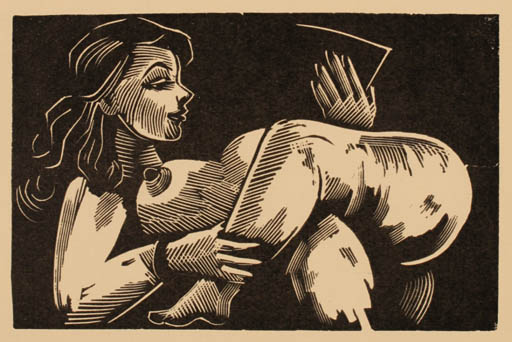 Exlibris by   from Estonia for ? ? - Book Woman Nude 