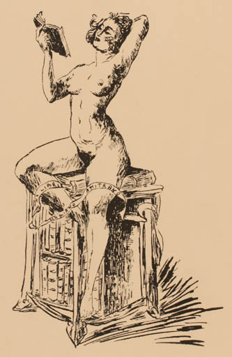 Exlibris by ? ? from Unknown for Mariano Amitrano - Book Woman Nude 