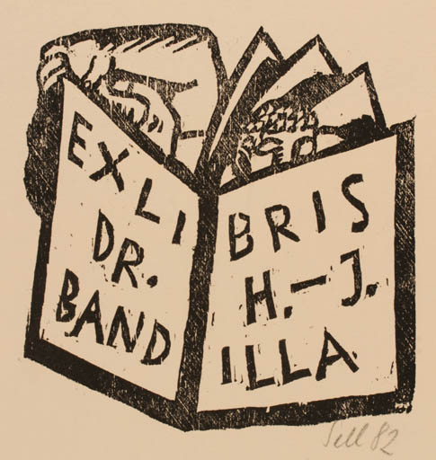 Exlibris by Lothar Soll from Germany for Hans-Joachim Bandilla - Book 