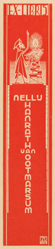 Exlibris by C. J. Alban from Netherland for Nellu Hanrath Van Ottmarsum - Science 