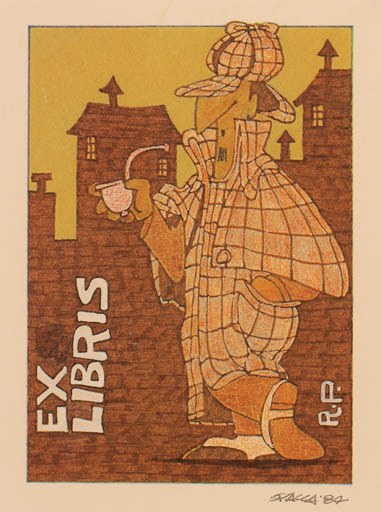 Exlibris by R. Pacca from Italy for ?Pacca, R. ? - Working Man 