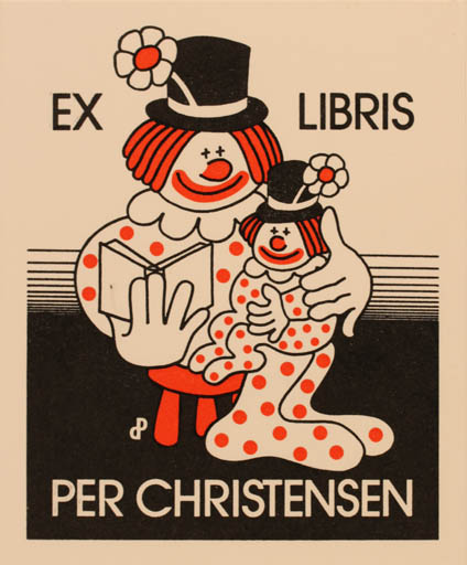 Exlibris by Per Christensen from Denmark for Per Christensen - Theater/Cirkus 