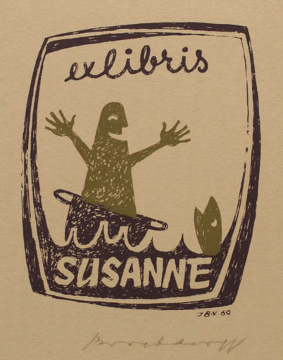 Exlibris by Jörgen Brockdorff-Nielsen from Denmark for ? Susanne - 