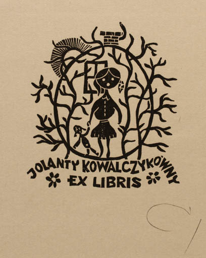 Exlibris by Zbigniew Jozwik from Poland for Jolanty Kowalczykowny - Child 