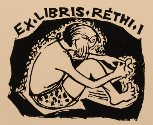 Exlibris by Bèla Stettner from Hungary for Istvàn Réthy - Child 