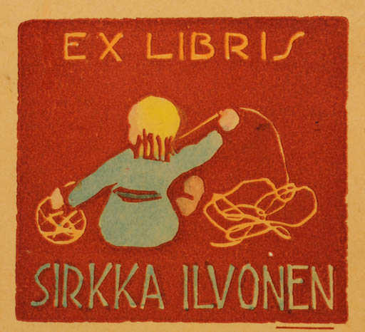 Exlibris by Pekka Törmä from Finland for Sirkka Ilvonen - Child 