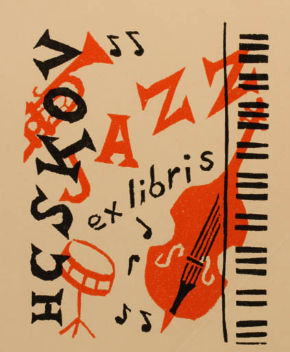 Exlibris by Henry Carlo Skov from Denmark for Henry Carlo Skov - Music 