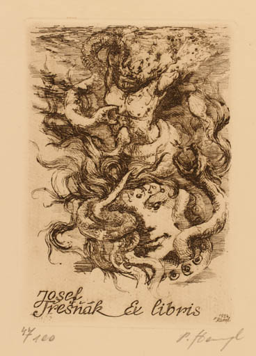 Exlibris by   from Czech Republic for Josef Tresnak - Mythology 