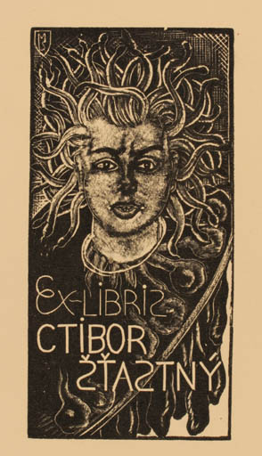 Exlibris by Stefan Mrozewski from Poland for Ctibor Stastny - Mythology 