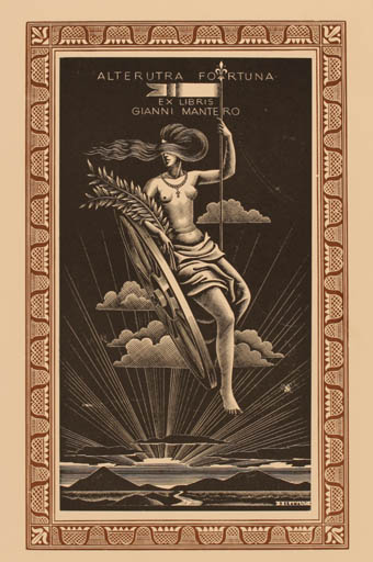 Exlibris by Bruno Bramanti from Italy for Gianni Mantero - Mythology 