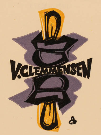 Exlibris by Zbigniew Dolatowski from Poland for Vagn Åge Clemmensen - Printing technique 