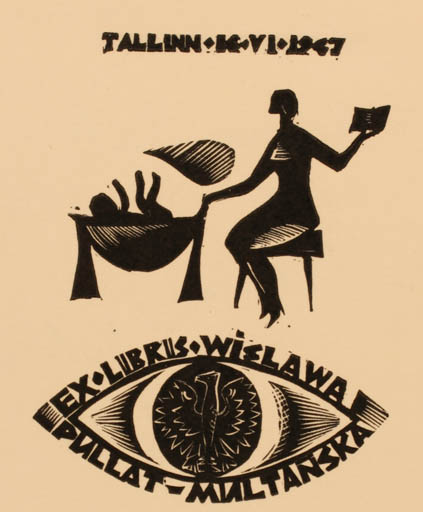 Exlibris by Herman Ratner from Russia for ? ? - Child Woman 