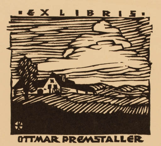 Exlibris by Otto Feil from Austria for Ottmar Premstaller - Scenery/Landscape 