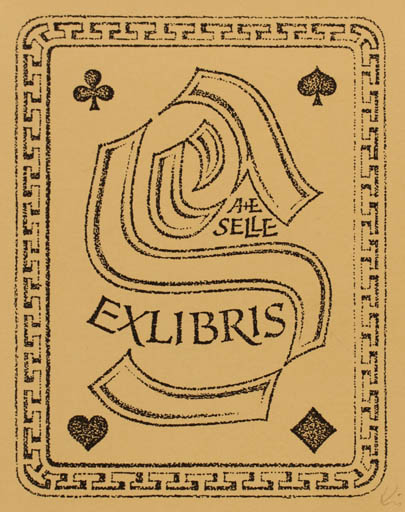 Exlibris by Wald. Kühn from Germany for Erika & Andreas Selle - Sport/game 