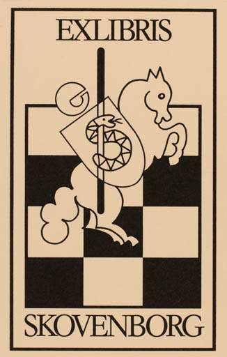 Exlibris by Per Christensen from Denmark for Erik Skovenborg - Sport/game 