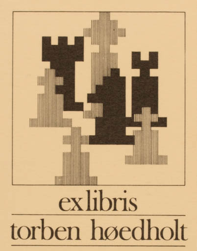 Exlibris by J. M. Ølsgaard from Denmark for Torben Høedholt - Sport/game 