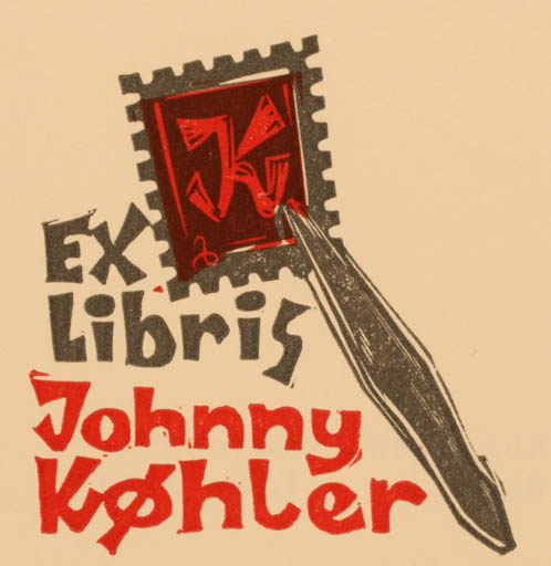 Exlibris by Zbigniew Dolatowski from Poland for Køhler Johnny - Hobby 