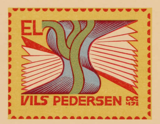 Exlibris by Anatolij Kalaschnikow from Russia for Jørgen Vils Pedersen - Book 