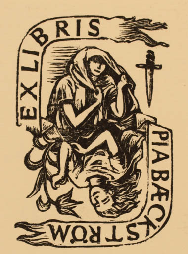 Exlibris by Tord Bæckström from Sweden for Oua Bæckström - 