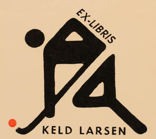 Exlibris by Keld Larsen from Denmark for Keld Larsen - Sport/game 