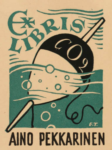 Exlibris by Erkki Tanttu from Finland for Aino Pekkarinen - 