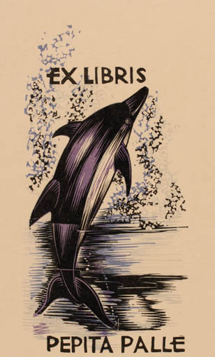 Exlibris by Antoni Gelabert from Spain for Pepita Palle - Fauna 