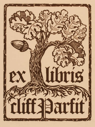 Exlibris by ? Alison & Gray from Great Britain for Cliff Parfit - Tree 