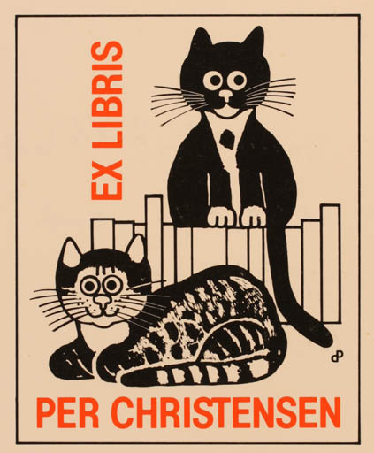 Exlibris by Per Christensen from Denmark for Per Christensen - Cat 