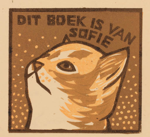 Exlibris by Henk Blokhuis from Netherland for Sofie Bruggheman - Cat 