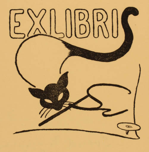 Exlibris by Svend P. Jørgensen from Denmark for Svend P. Jørgensen - Cat 