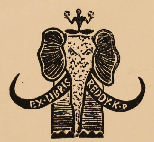 Exlibris by J. Bajorunaite from Lithuania for ? ? - Fauna 