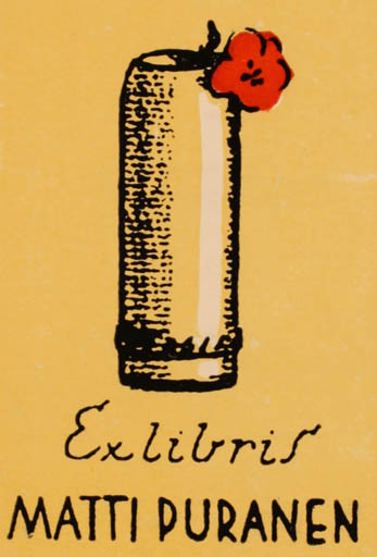 Exlibris by Erkki Tanttu from Finland for Matti Puranen - 