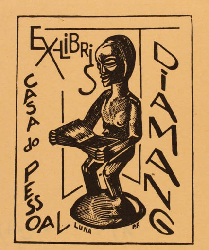 Exlibris by ? Carvalho & Ferreira from Portugal for Pessoal Diamang - 