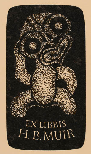 Exlibris by Derek Riley from Great Britain for H. B. Muir - 