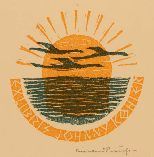 Exlibris by Richard Preusse from Germany for Køhler Johnny - Sun 