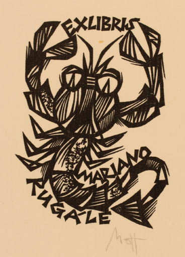 Exlibris by Norbert H. Ott from Germany for Mariano Rugále - Fauna 