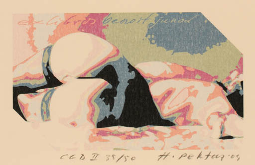 Exlibris by Hasip Pektas from Turkey for Benoit Junod - Woman 