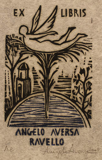 Exlibris by Angelo Aversa from France for Angelo Aversa - Angel 