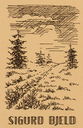 Exlibris by Sigurd Bjeld from Denmark for Sigurd Bjeld - Scenery/Landscape 