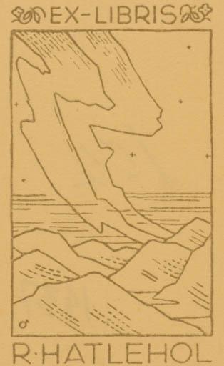 Exlibris by   from Norway for R. Hatlehol - Scenery/Landscape 