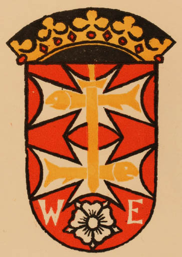 Exlibris by Tadeusz Przypkowski from Poland for Wladimir Egiersdorff - Heraldry 